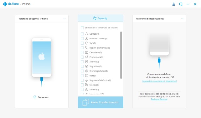 Come passare i dati da un cellulare ad un altro