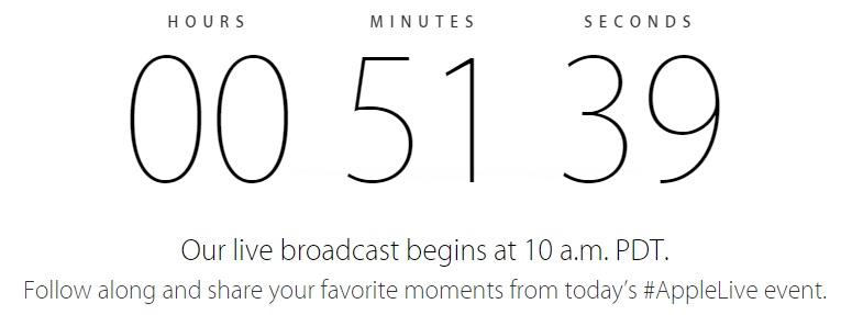 Apple Evento Live