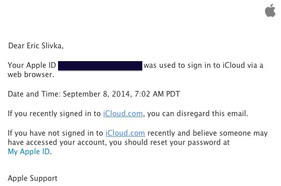 iCloud email login