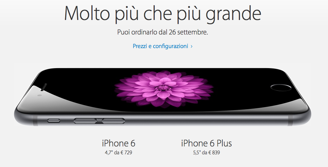 iPhone 6 e iPhone 6+ Apple