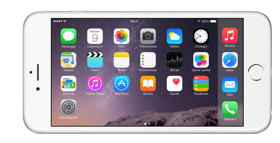iPhone 6 plus vista orizzontale