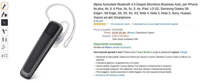 Amazon,-Mpow-Auricolari-Bluetooth-4.0-con-doppio-microfono-in-offerta-5