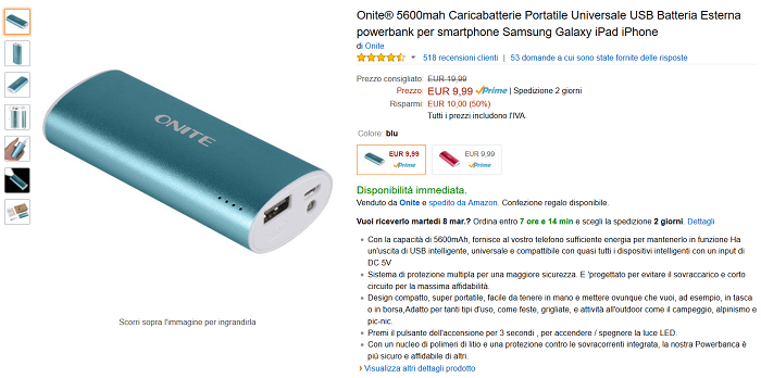 Onite-Powerbank-da-5600-mAh-per-iPhone-e-iPad-in-offerta-su-Amazon-5