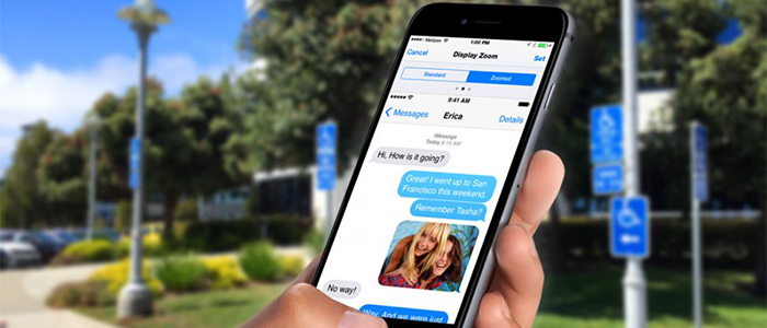 zoom Display Zoom su iPhone